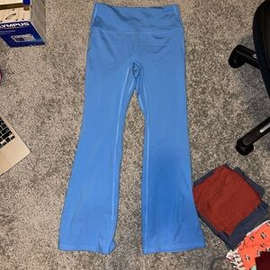 Women’s All In Motion Large light blue high waisted flare leggings